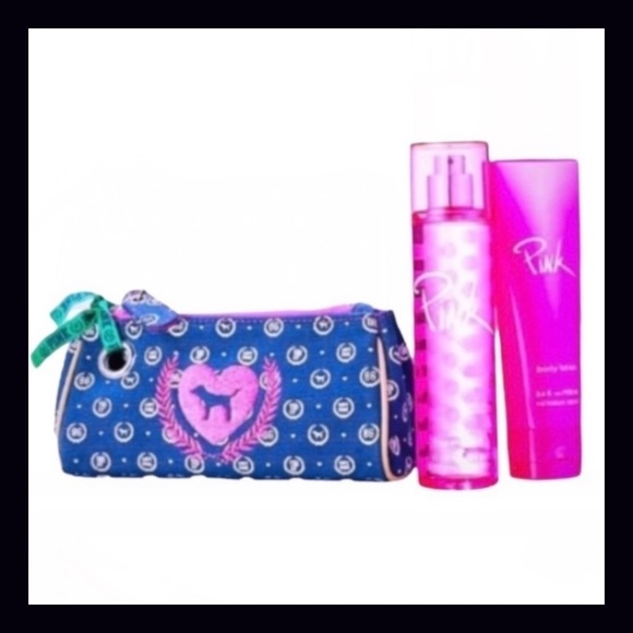 Victoria’s Secret Pink Vintage Monogram Cosmetic Bag - Picture 1 of 9